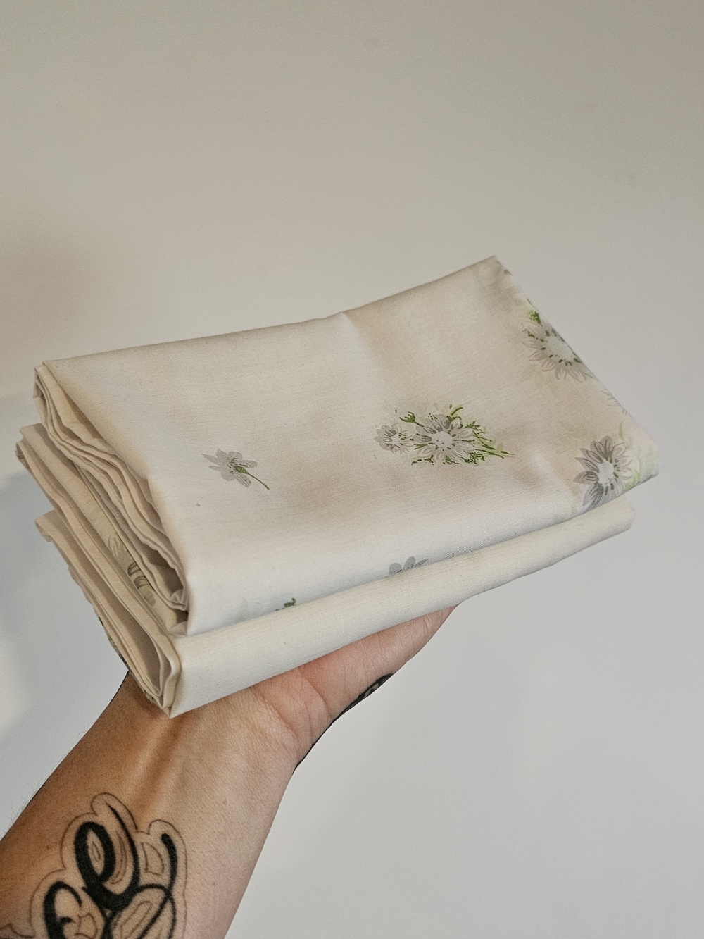 Vintage 70s  Floral Pillowcases